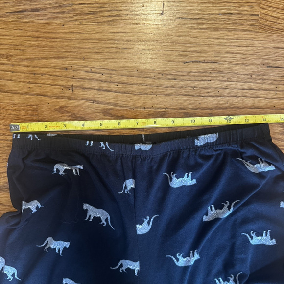 TART Intimates Pajama Set Womens Medium Leopard Print Soft Button Up Athleisure - Picture 7 of 11